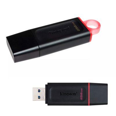 Memoria Flash USB Kingston DataTraveler Exodia 256GB, USB 3.2 Gen 1, Color Rojo.