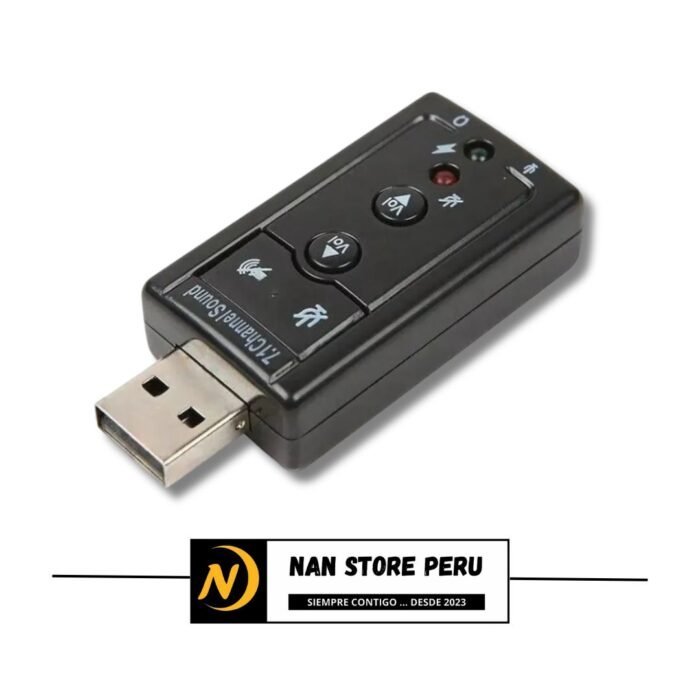 ADAPTADOR USB A AUDIO -VOLUMEN 7.1