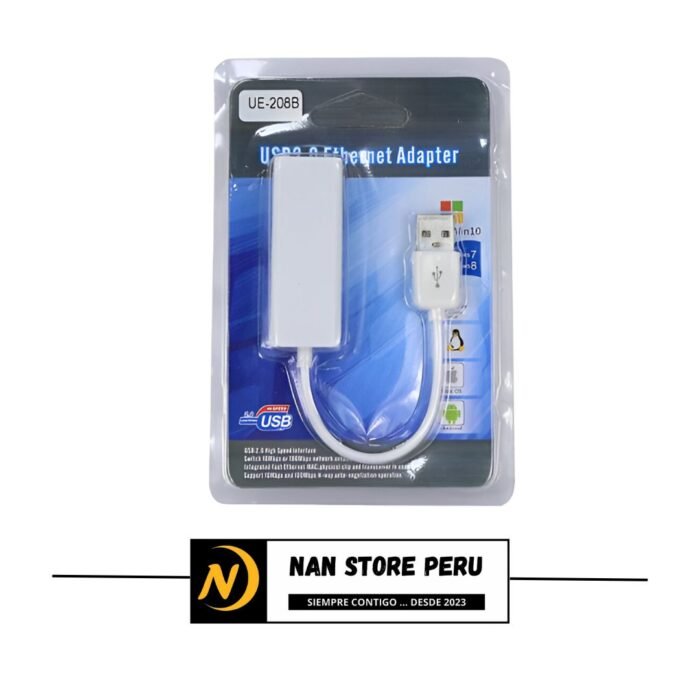 ADAPTADOR USB A RJ45 LAN -INTERNET 2.0 BLISTER AZUL