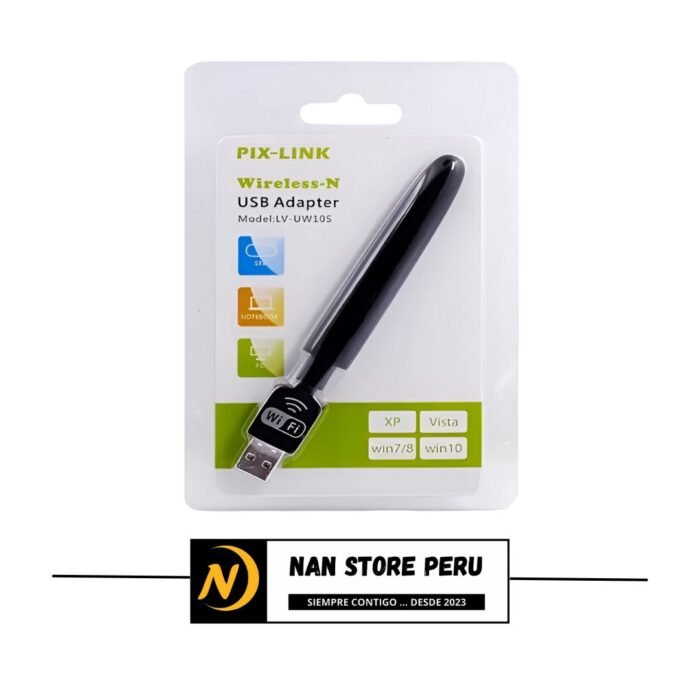 ADAPTADOR USB WIFI PIX-LINK UW105 MEDIANO 300MPBS