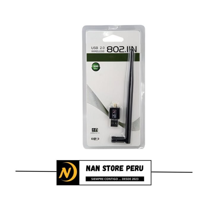 ADAPTADOR USB WIFI 802.IIN GRANDE 600MPBS