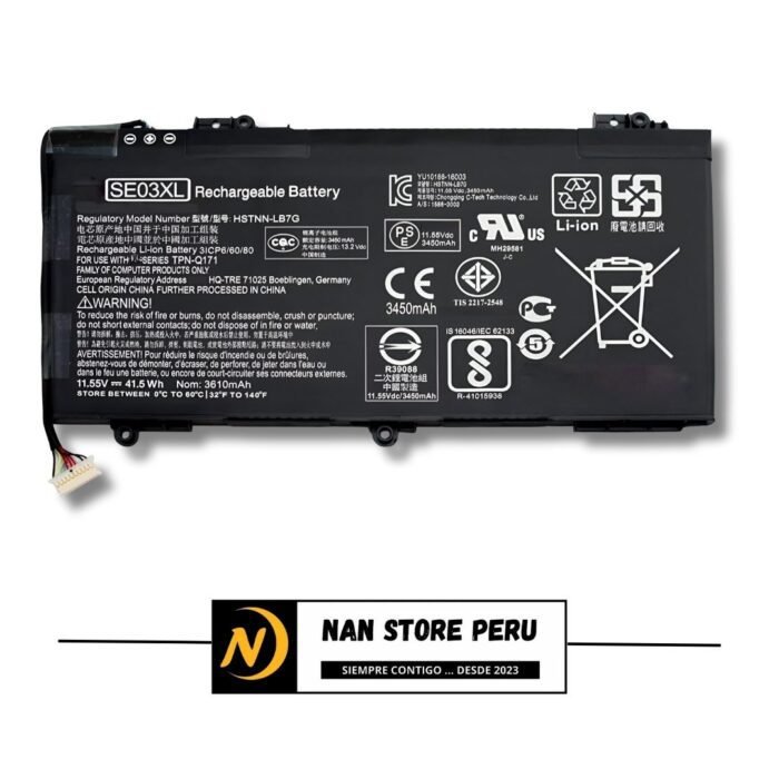BATERIA COMPATIBLE H SE03XL / SE03