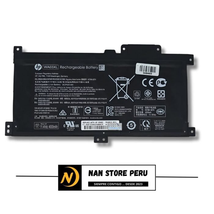 BATERIA COMPATIBLE HP WA03XL