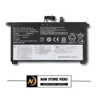 BATERIA COMPATIBLE LENOVO T580 T570 01AV493-4S1P INTERNO