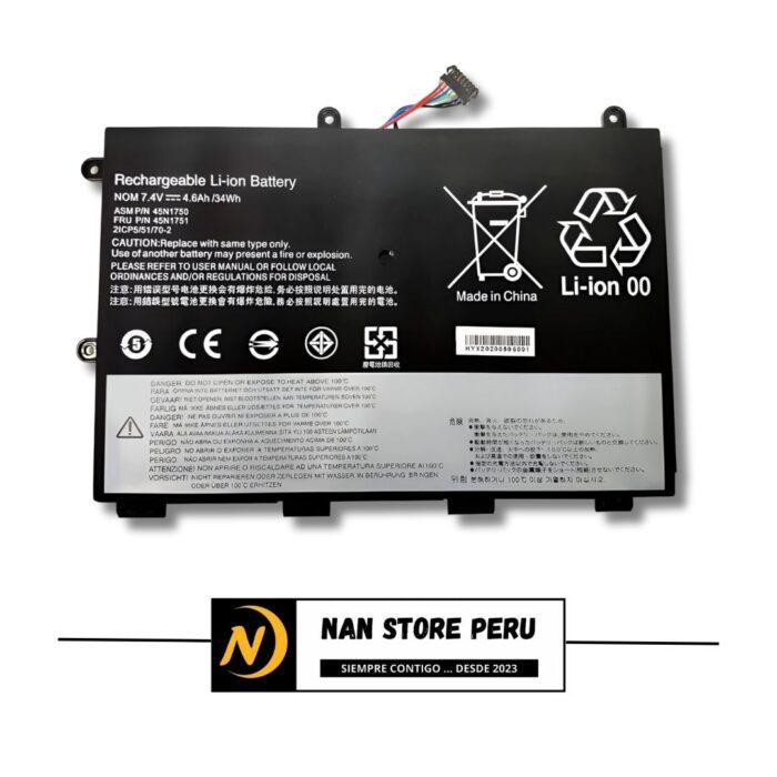 BATERIA COMPATIBLE LENOVO 45N1750