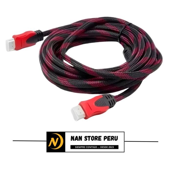 CABLE HDMI A HDMI 5 MT ENMALLADO