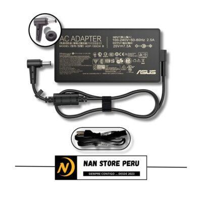CARGADOR COMPATIBLE ASUS GAMER ROG 20V 7.5A 6.0*3.7MM PIN CENTRAL