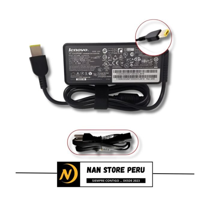 CARGADOR COMPATIBLE LENOVO 20V 3.25A P. USB