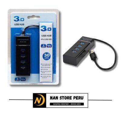 HUB USB 3.0 4 PUERTOS AZUL