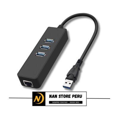HUB USB 3.0 + LAN+ 3 PTO USB