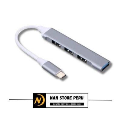 HUB TIPO C AUSB 4 PUESTOS
