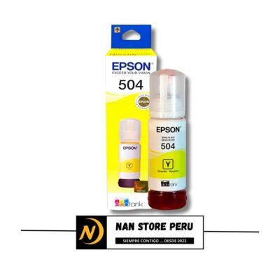 TINTA IMPRESORA ORIGINAL EPSON T504 120 YELLOW