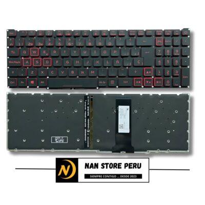 TECLADO ACER N18C3 RETRO ILUMINADO ROJO S/P ENTER BOTA SP