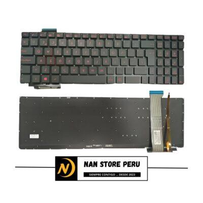 TECLADO ASUS GL552 N551J ILUMINADO ROJO SP FLEX LARGO