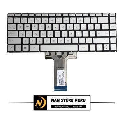 TECLADO HP 14-BS PLATA