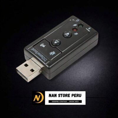 ADAPTADOR USB A AUDIO -VOLUMEN 7.1