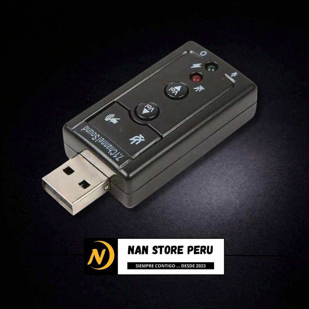 ADAPTADOR USB A AUDIO -VOLUMEN 7.1