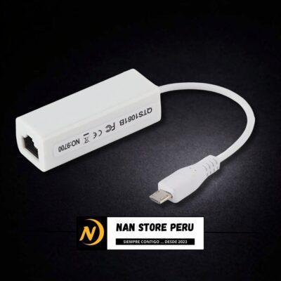 ADAPTADOR V8 A RJ45 LAN -INTERNET 2.0