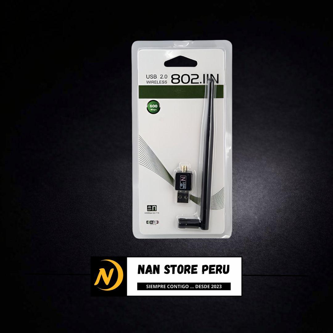 ADAPTADOR USB WIFI 802.IIN GRANDE 600MPBS