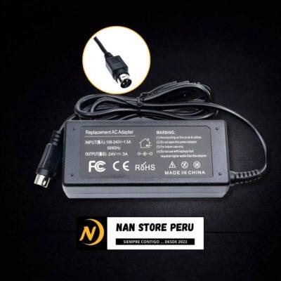 CARGADOR IMPRESORA TERMICA 24V 3A 3 PINES