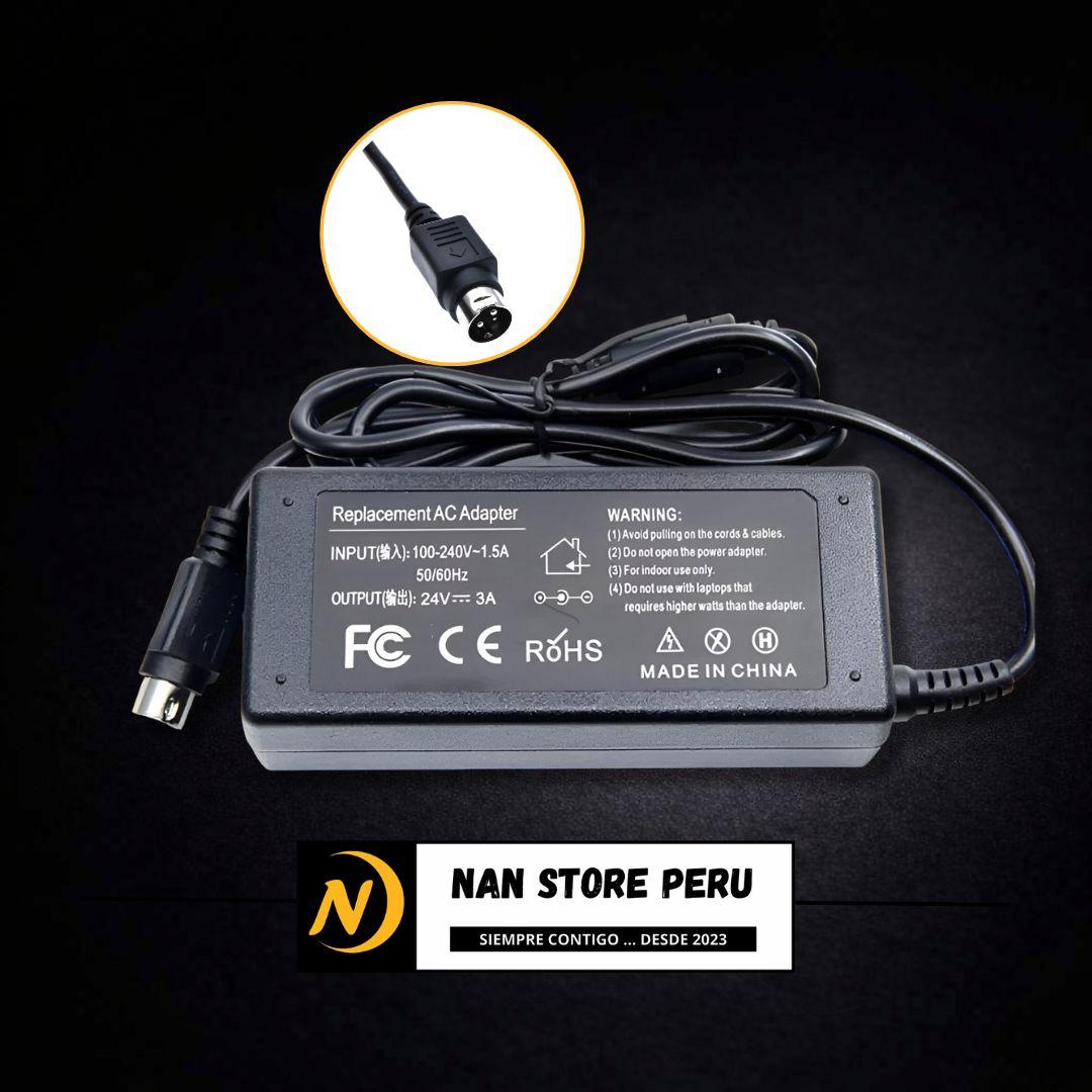 CARGADOR IMPRESORA TERMICA 24V 3A 3 PINES