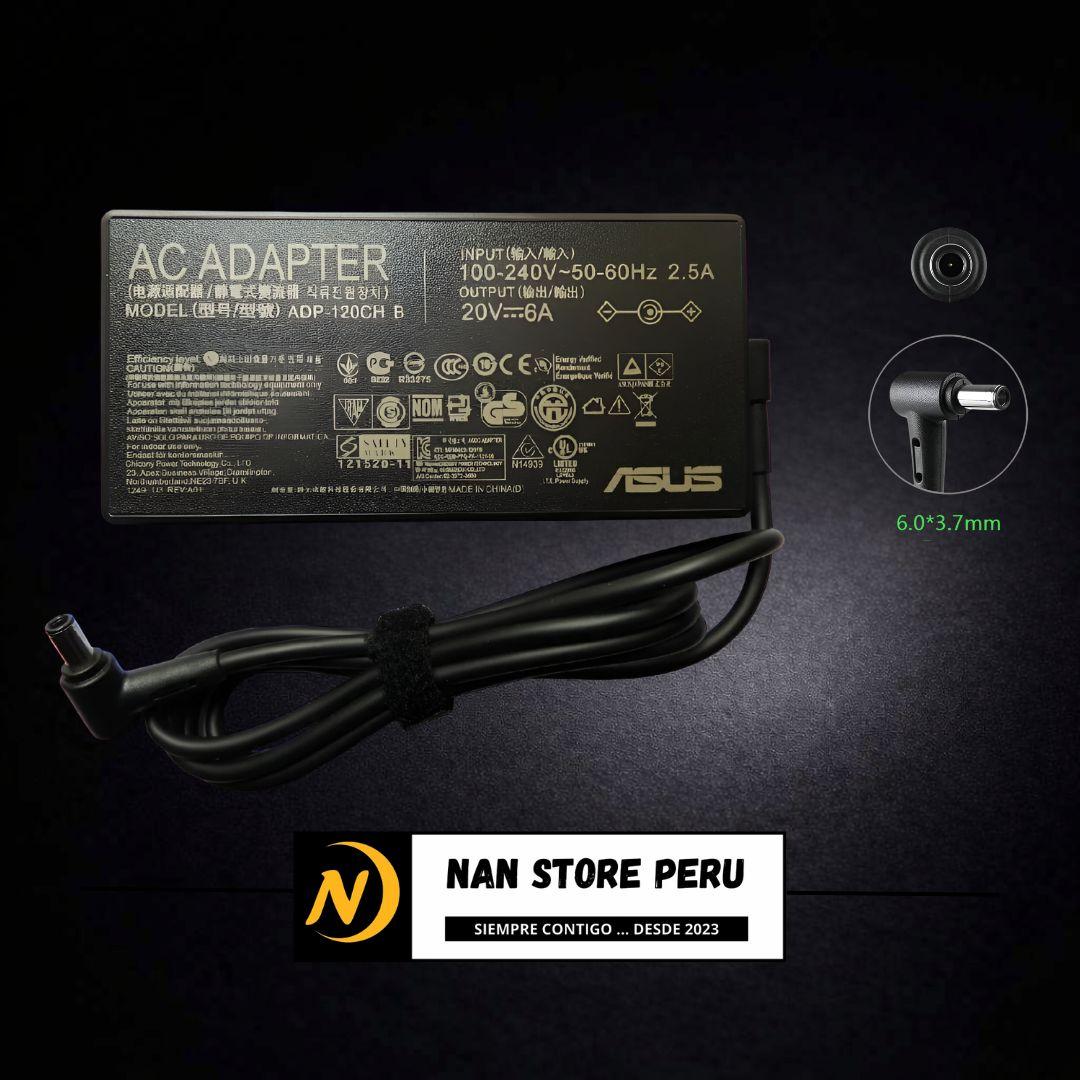 CARGADOR COMPATIBLE ASUS 20V 6A 6.0*3.7mm 120W