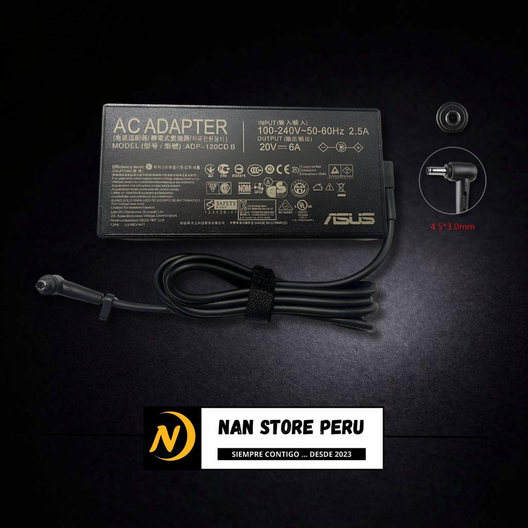 CARGADOR COMPATIBLE ASUS 20V 6A 4.5*3.0MM 120W