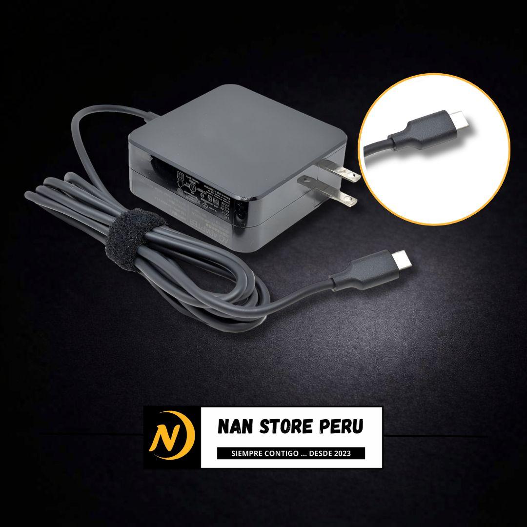 CARGADOR COMPATIBLE ASUS 5V 2A/12V 3A/15V 2A/20V 3A/20V 3.25A 65W TIPO C CUADRADO