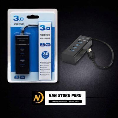 HUB USB 3.0 4 PUERTOS AZUL