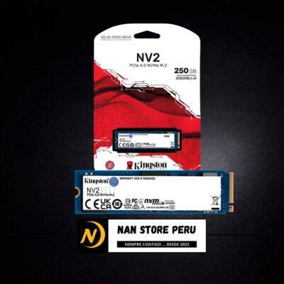 DISCO SOLIDO KINGSTON 250GB NV2 M.2 MVME Pcle 4.0