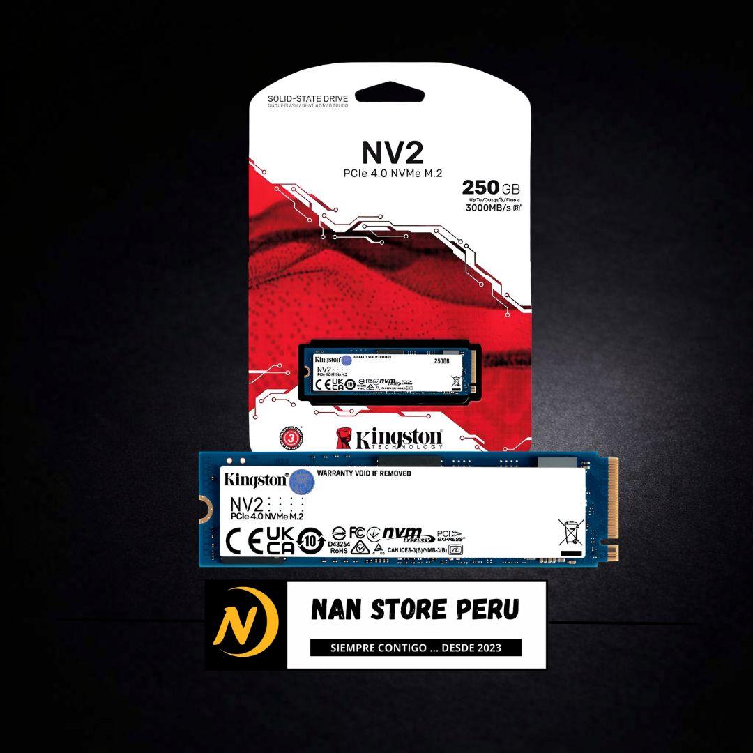 DISCO SOLIDO KINGSTON 250GB NV2 M.2 MVME Pcle 4.0