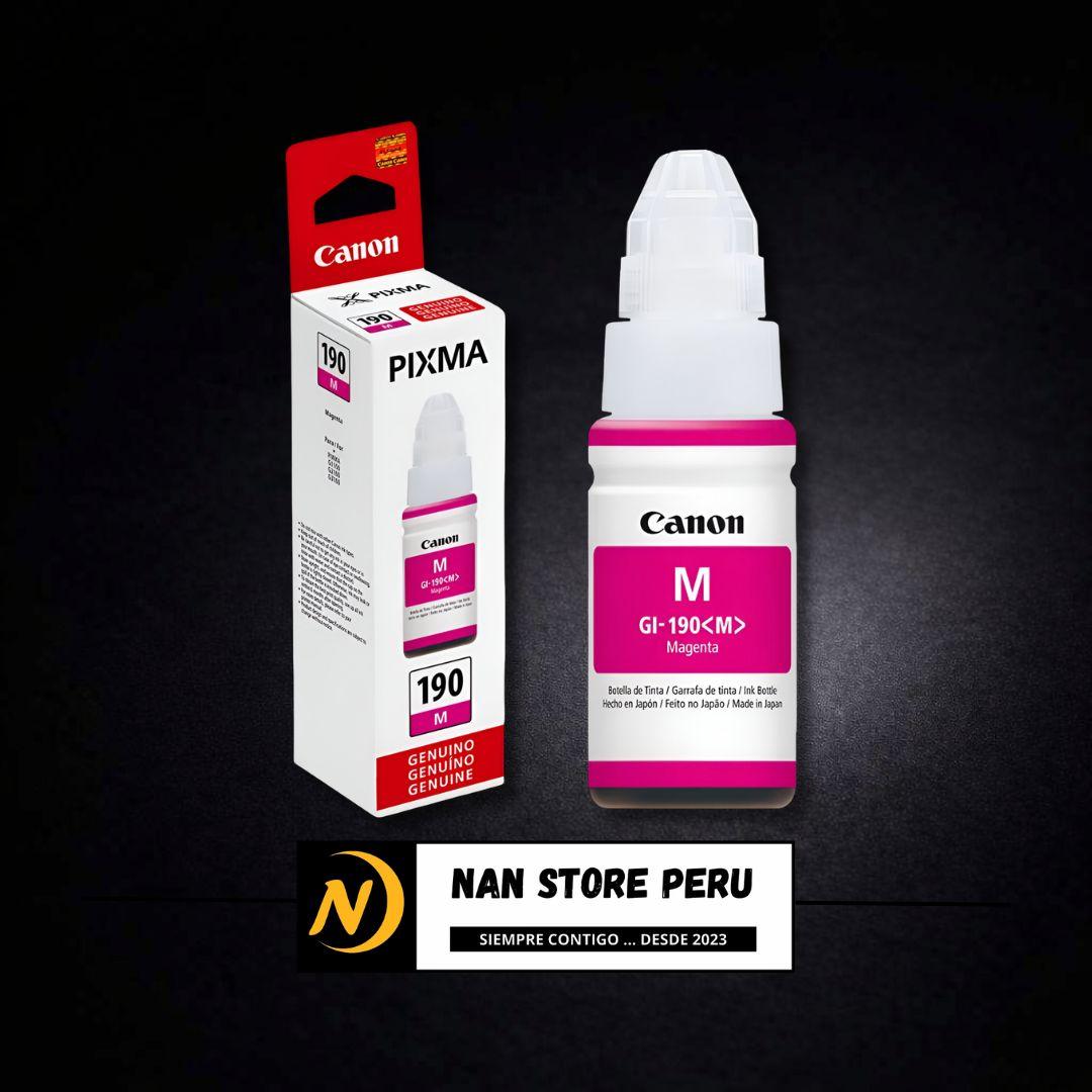 TINTA IMPRESORA ORIGINAL CANON GI-190 MAGENTA