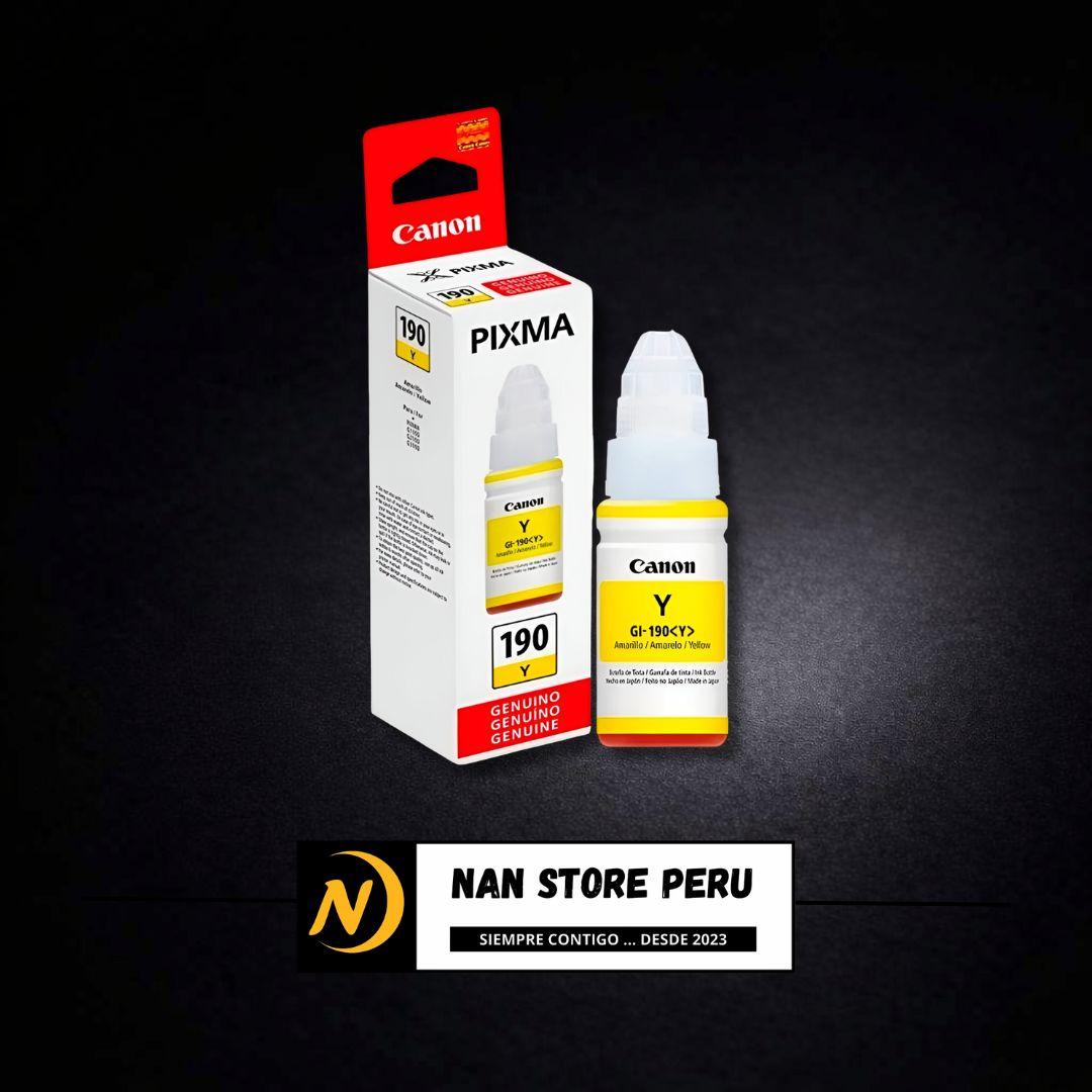 TINTA IMPRESORA ORIGINAL CANON GI-190 YELLOW