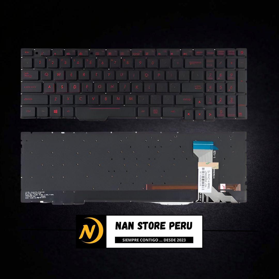 TECLADO ASUS GL552 N551J ILUMINADO ROJO IN SP FLEX CORTO
