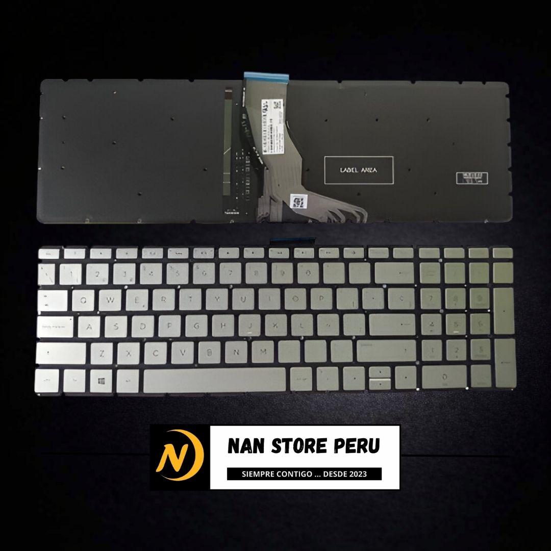 TECLADO HP 15-BS PLATA ILUMINADO ENTER RECTO